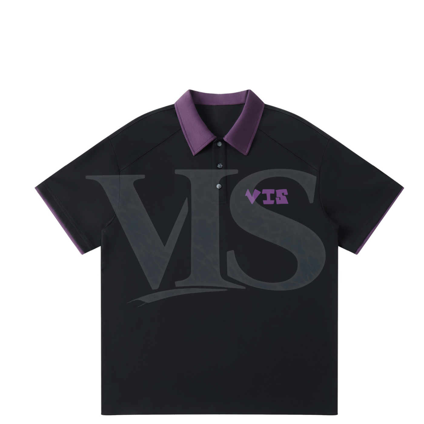 Collar raglan polo shirt