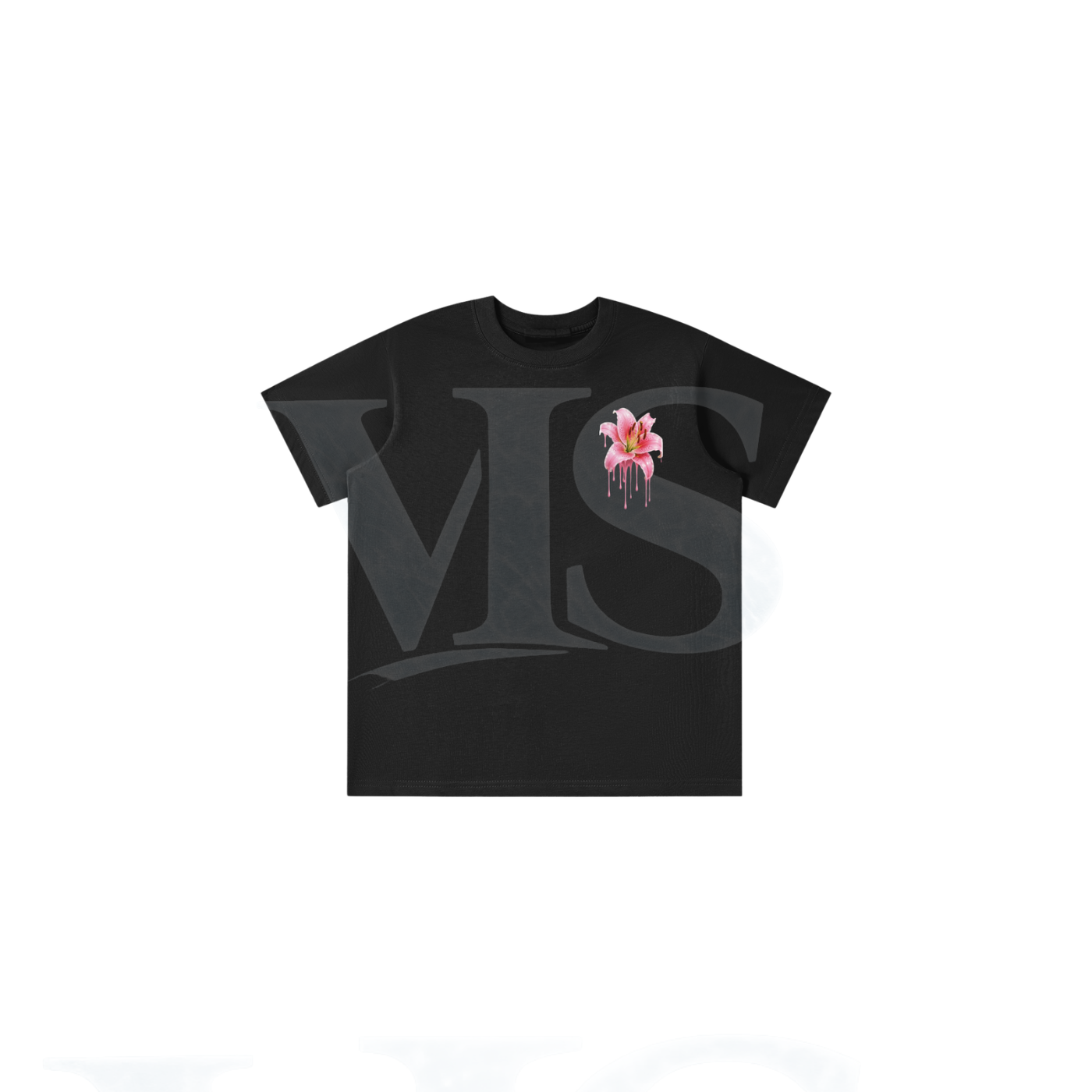 Lily flower drip t shirt
