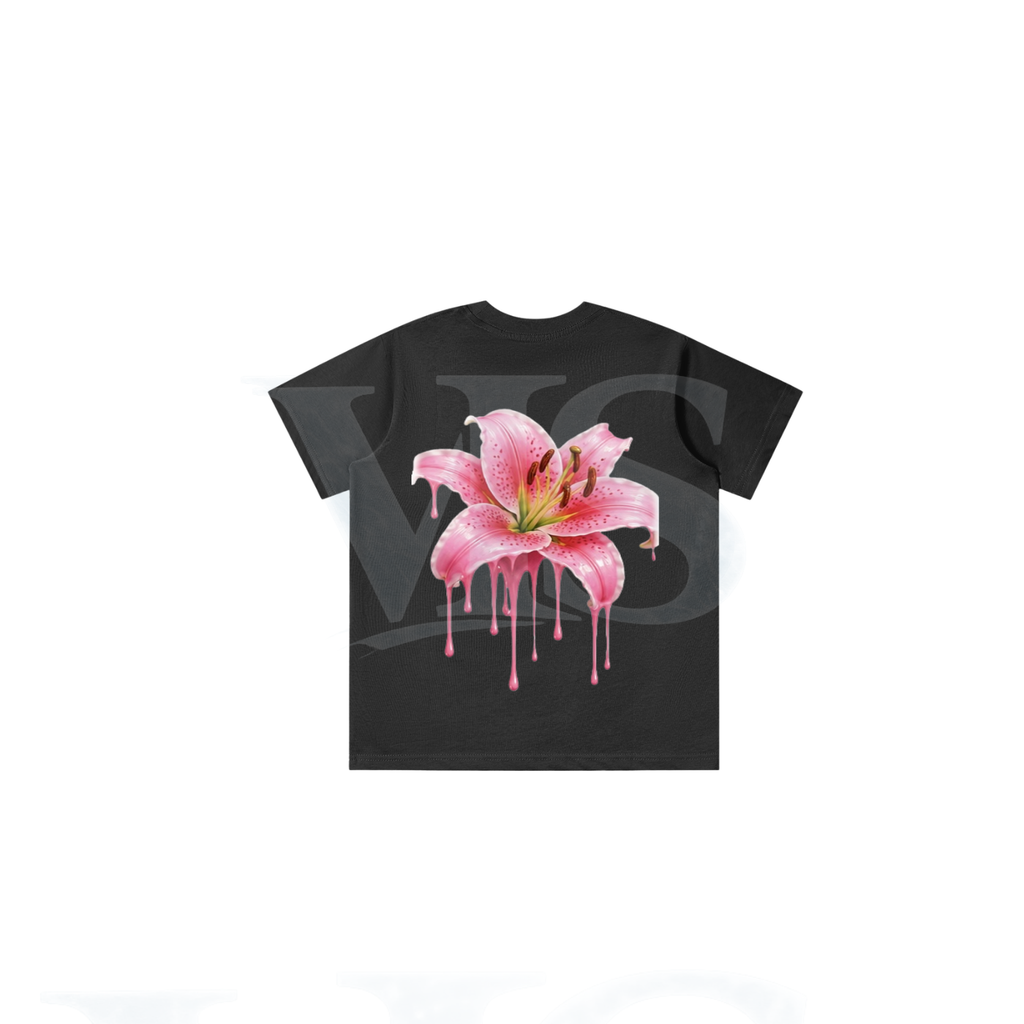 Lily flower drip t shirt