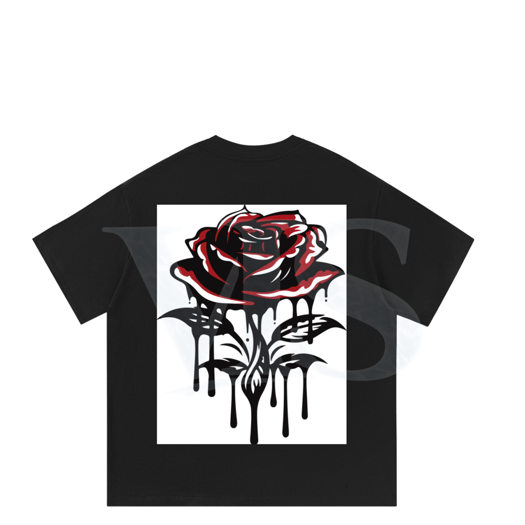 Rose drip t shirt