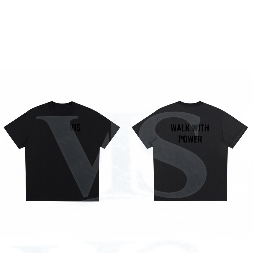 Classic black on black t shirt