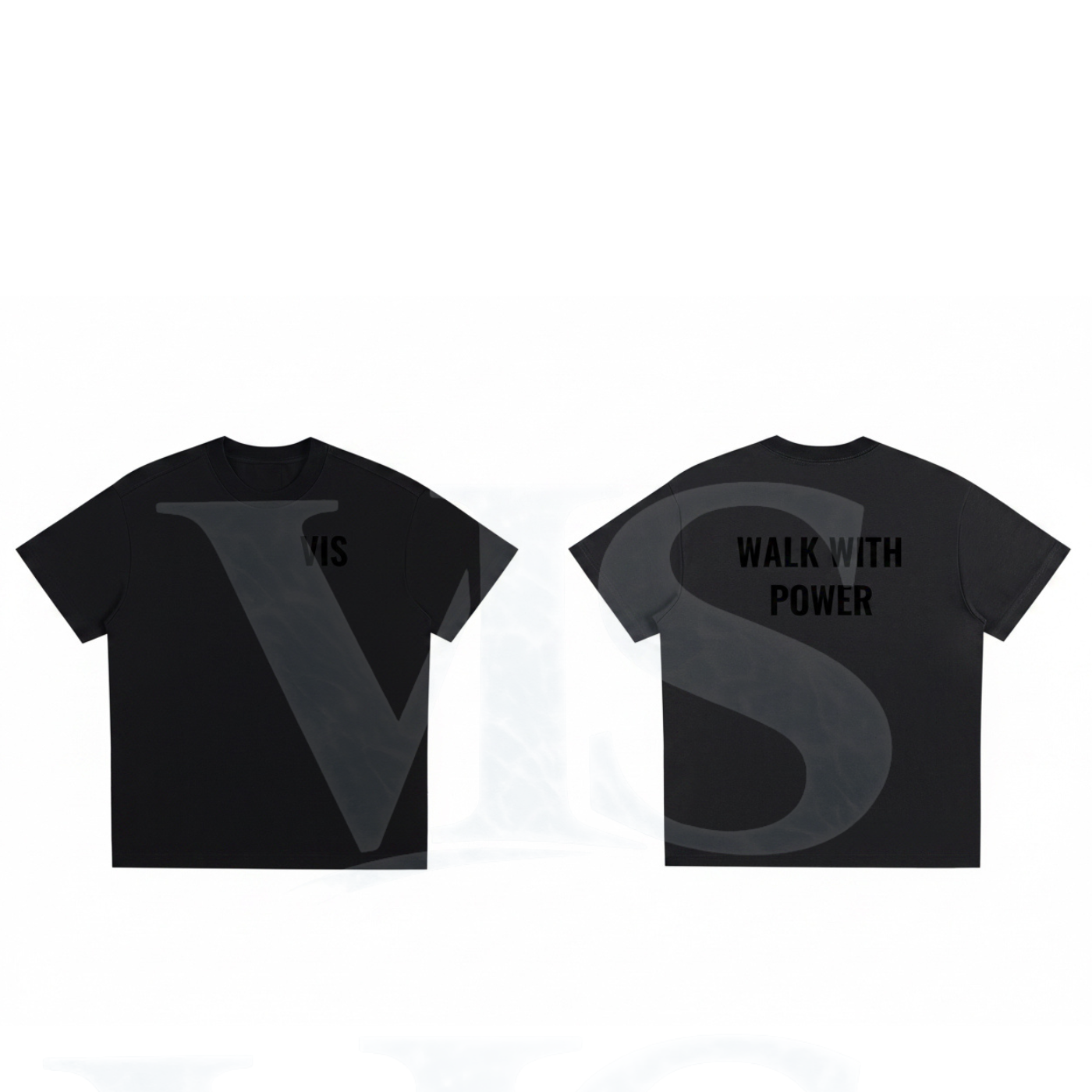 Classic black on black t shirt