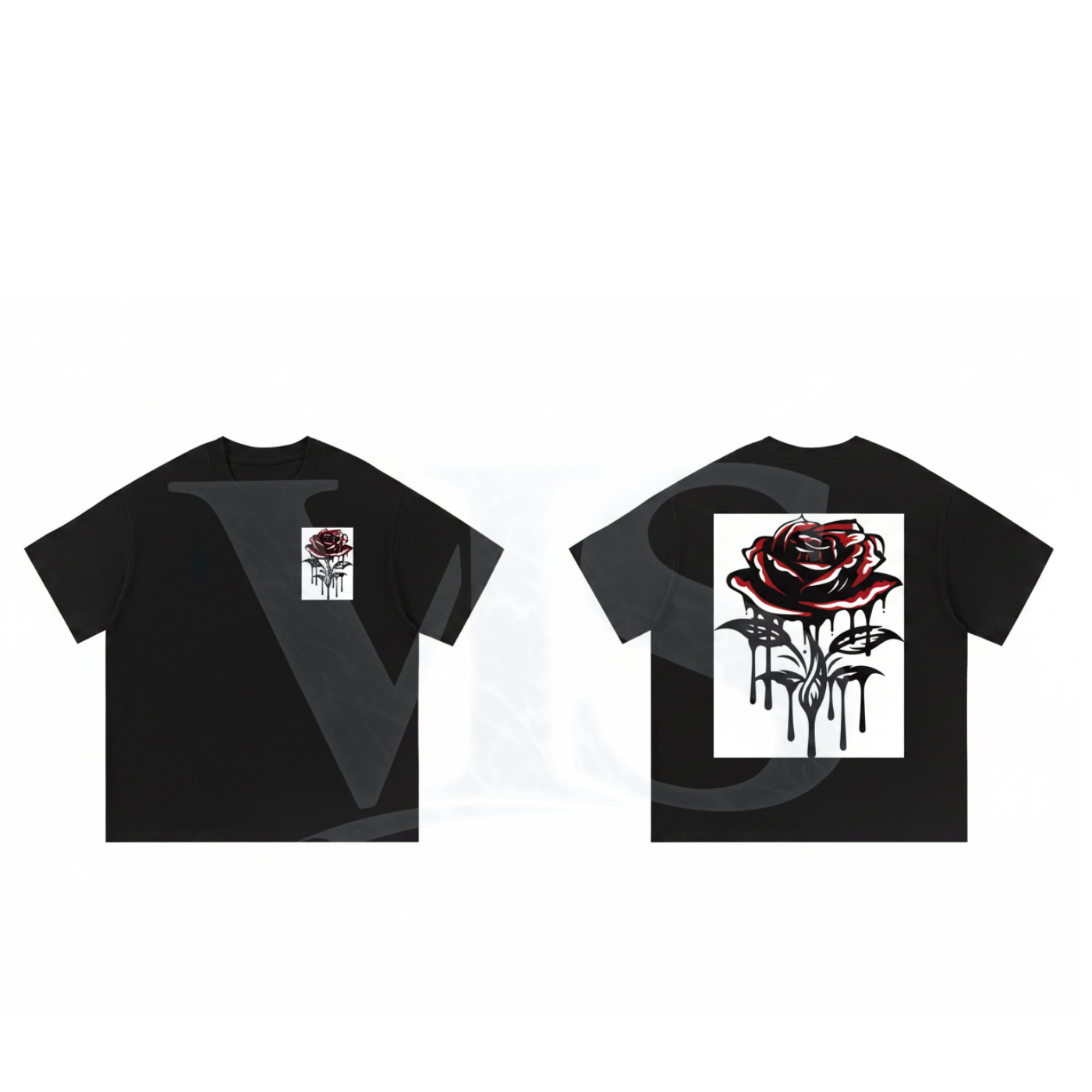 Rose drip t shirt