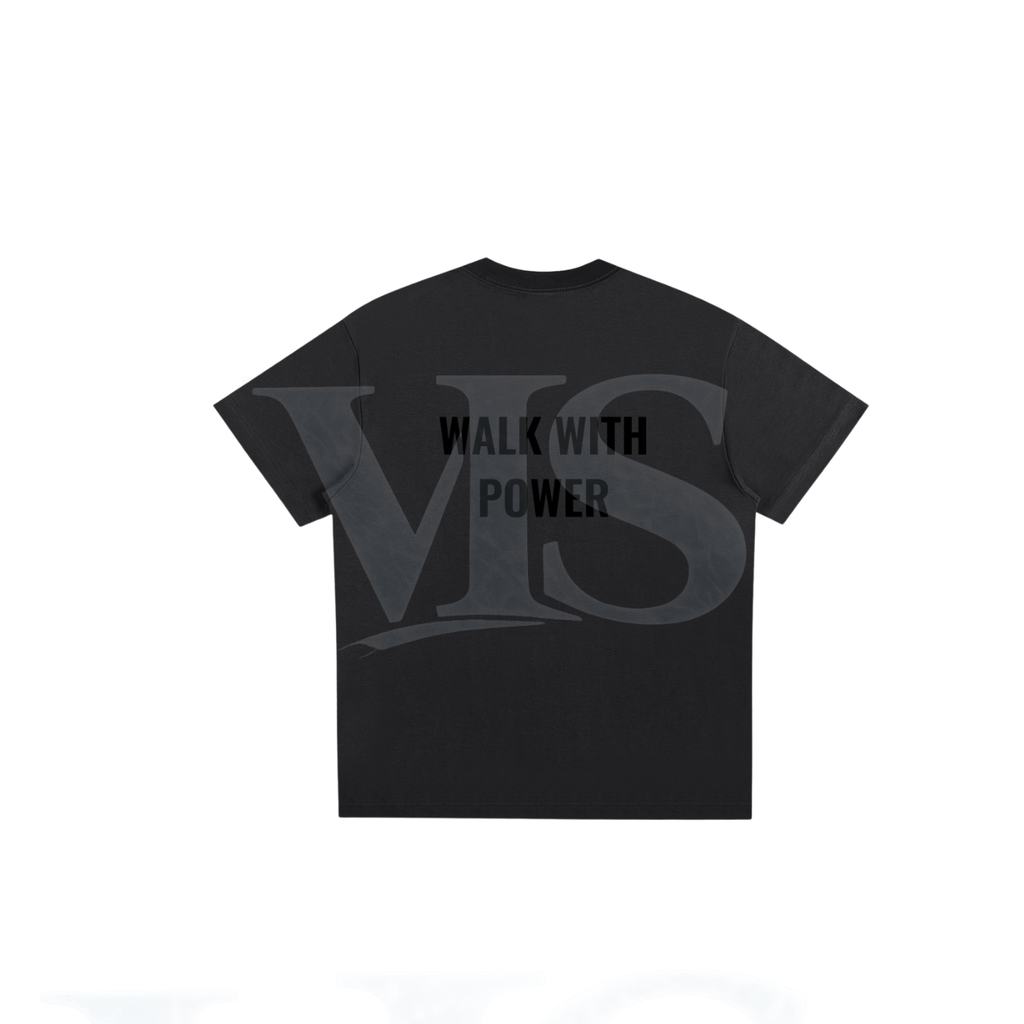 Classic black on black t shirt